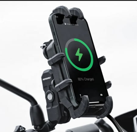 Suport telefon / GPS / bidon - Suport telefon wireless usb moto ATV antivibratii