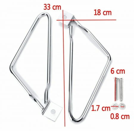 Suporți coburi genti cutii laterale moto Rack sidecase motocicleta [3]