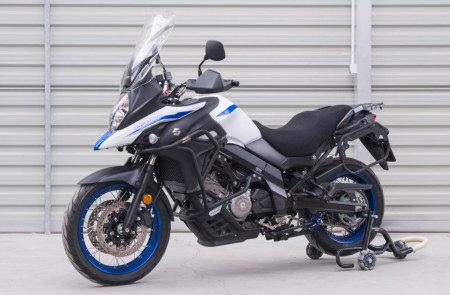 Suporti laterali genti Suzuki DL 650 V-Strom negru XT [5]