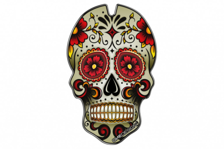 SUSPENSIE CADRU - Tank pad PUIG SKULL Rosu