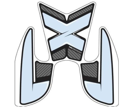 SUSPENSIE CADRU - Tank pad PUIG SPECIFIC carbon look with side part