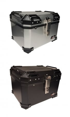 Top case - Top case Aplus 38L aspect aluminiu cutie moto