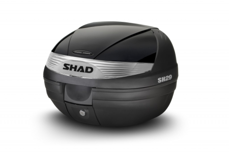 Cutii capace colorate - Top case cu capac colorat SHAD SH29 Black metal