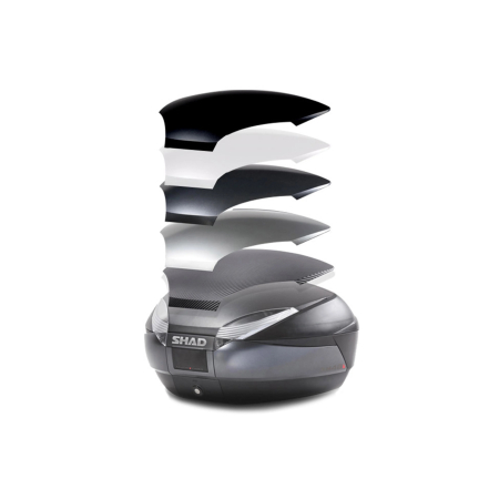 Top case cu capac colorat SHAD SH48 Carbon with PREMIUM SMART lock [4]