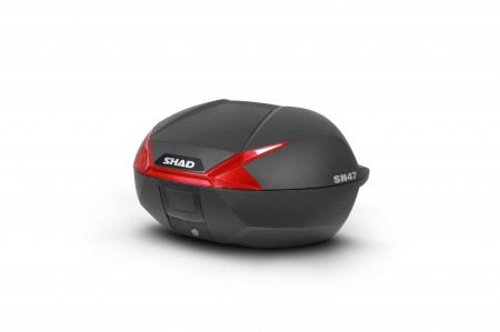 TRANSPORT & DEPOZITARE - Top case SHAD SH47 D0B47206 negru/rosu