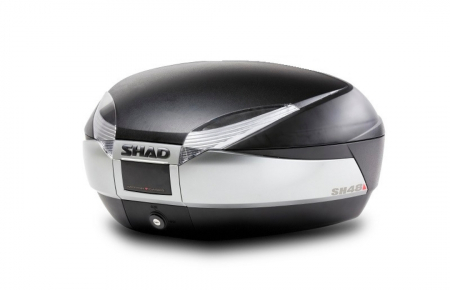 Top case - Top case Shad SH48 Titanium / Gray  cutie valiza moto