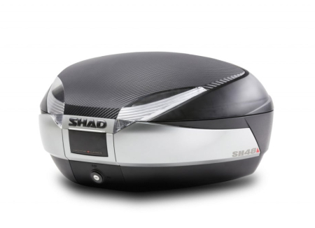Top case Shad SH48 Titanium / Gray  cutie valiza moto [8]