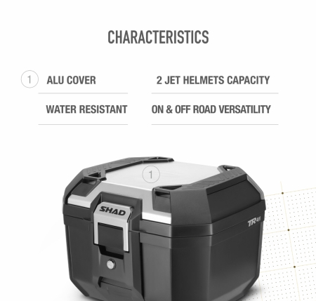 Top case Shad Terra TR41 aluminiu cutie moto [7]