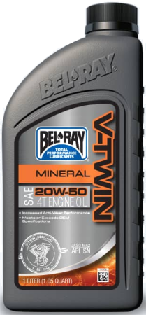 ULEIURI & INTRETINERE - Ulei de motor Bel-Ray V-TWIN MINERAL 20W-50 1 l