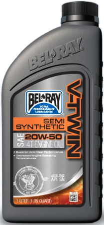 ULEIURI & INTRETINERE - Ulei de motor Bel-Ray V-TWIN SEMI SYNTHETIC 20W-50 1 l