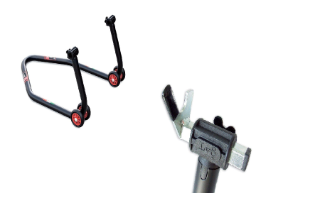 ATELIER & SERVICE - Universal rear stand LV8 DIAVOL E620D+E620/08C with V fork cursors kit