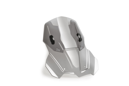 Windscreen PUIG RACING WITH SUPPORT + PROTECTION smoke [2]