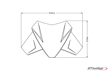 Windscreen PUIG SPORT smoke [1]