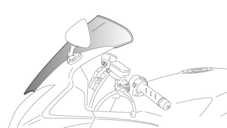 SUSPENSIE CADRU - Windscreen PUIG STANDARD 4362W transparent