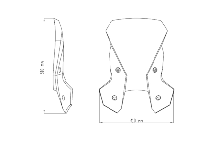 Windscreen PUIG TOURING smoke [1]