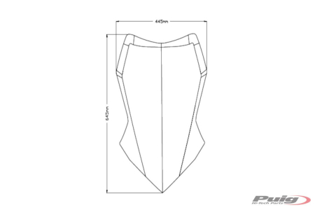 Windscreen PUIG TOURING smoke [1]