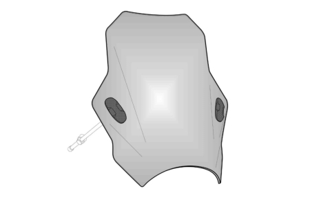 SUSPENSIE CADRU - Windshield PUIG BAT 8088F dark smoke