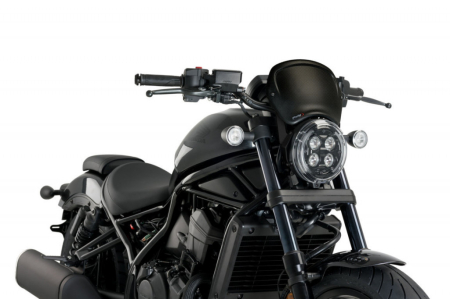 SUSPENSIE CADRU - Windshield PUIG FRONTAL PLATE carbon Look