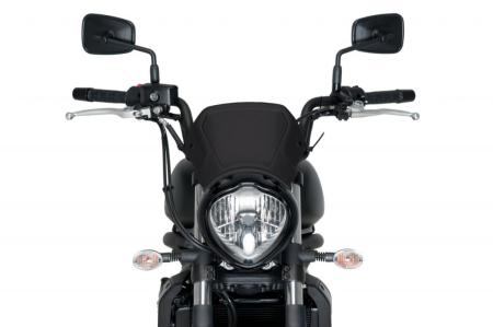 Parbriz - Windshield PUIG FRONTAL PLATE Negru aluminium