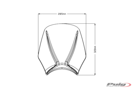 Parbriz PUIG MITO Negru [1]