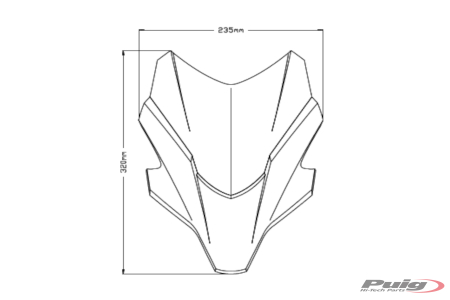 Windshield PUIG NEW GEN. SPORT Rosu [2]