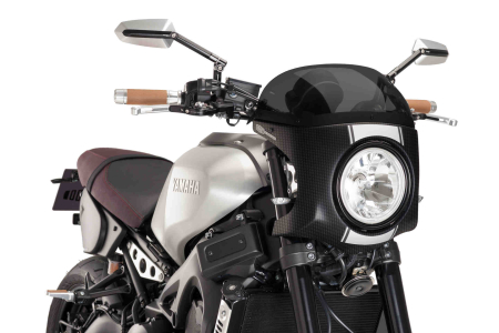 Windshield PUIG SEMI-FAIRING carbon look dark smoke [1]