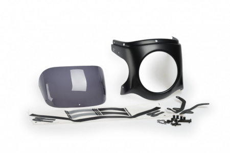 Parbriz - Windshield PUIG SEMI-FAIRING matt black dark smoke