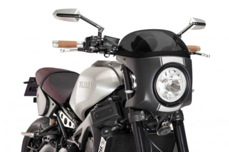 Windshield PUIG SEMI-FAIRING matt black dark smoke [1]