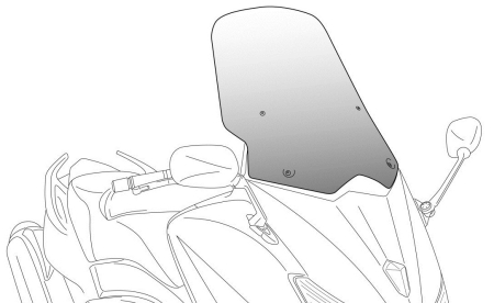 Parbriz - Windshield PUIG V-TECH LINE TOURING dark smoke