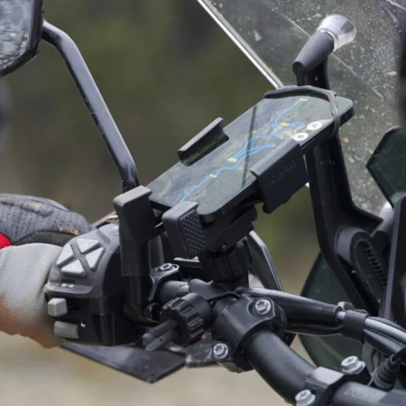 X-frame SHAD X0SG00M phone size up to 180x90mm (6,6andquot;) prindere pe suportul oglinzii [5]