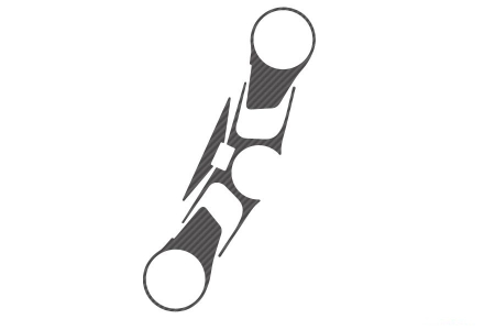 SUSPENSIE CADRU - Yoke protector PUIG X-TREME carbon look