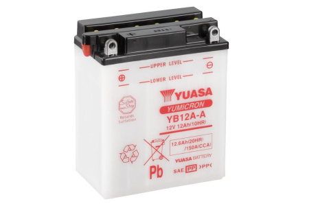 Baterii - Yumicron battery with acid YUASA YB12A-A