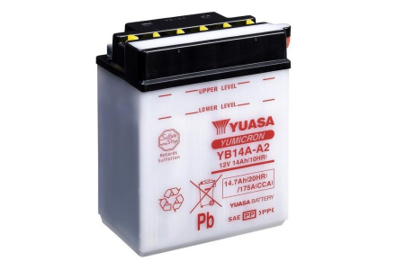 Baterii - Yumicron battery with acid YUASA YB14A-A2
