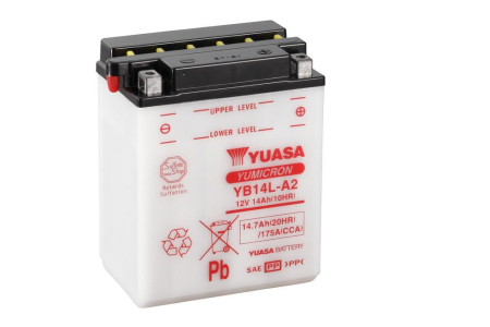 Baterii - Yumicron battery with acid YUASA YB14L-A2