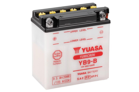Baterii - Yumicron battery with acid YUASA YB9-B