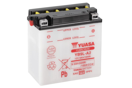 Baterii - Yumicron battery with acid YUASA YB9L-A2