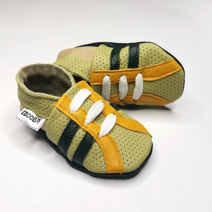 Botosei din piele naturala, cu Model TENIS ORANGE. [6]