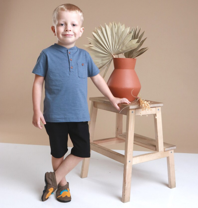 Botosei din piele naturala, cu Model DINOZAUR. [9]