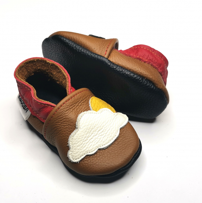 Botosei din piele naturala, cu Model ELICOPTER. [5]