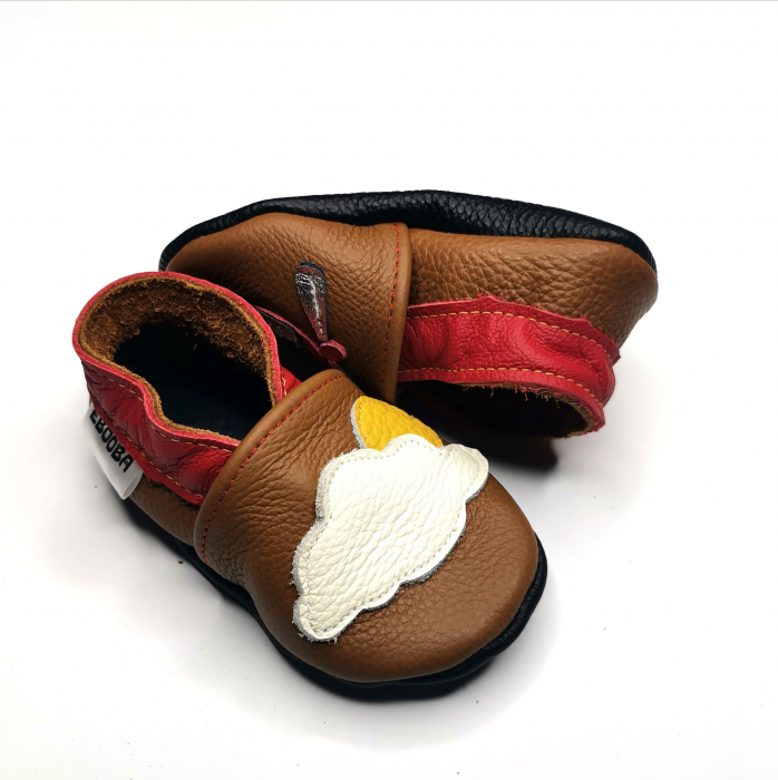 Botosei din piele naturala, cu Model ELICOPTER. [4]