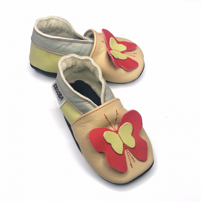 Botosei din piele naturala, cu Model FLUTURE 3D. [7]