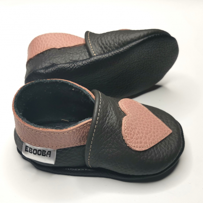 Botosei din piele naturala, cu Model INIMA. [9]