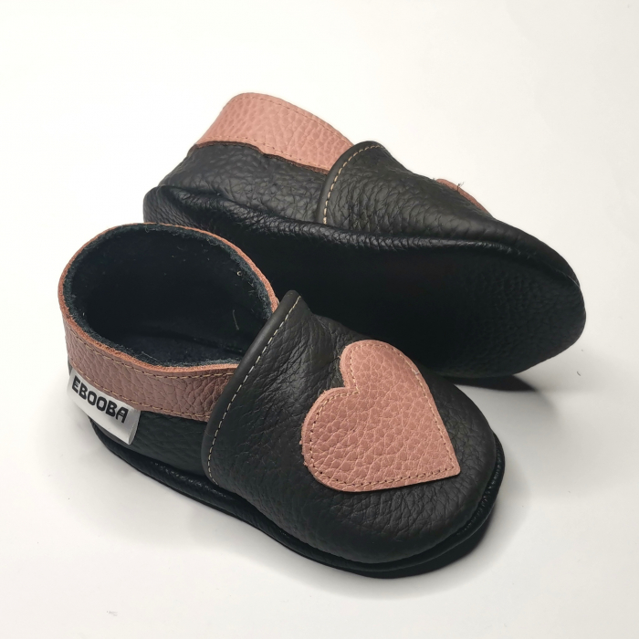 Botosei din piele naturala, cu Model INIMA. [3]