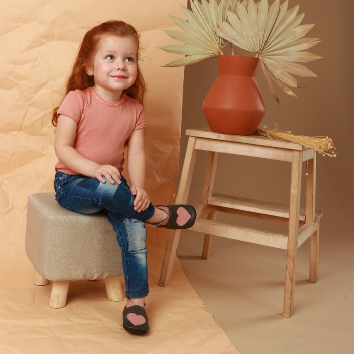 Botosei din piele naturala, cu Model INIMA. [11]