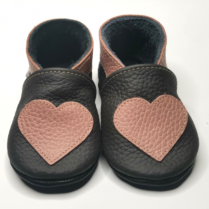 Botosei din piele naturala, cu Model INIMA. [8]