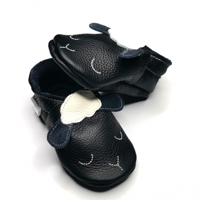 Botosei din piele naturala, cu Model OAIE NEGRU [8]