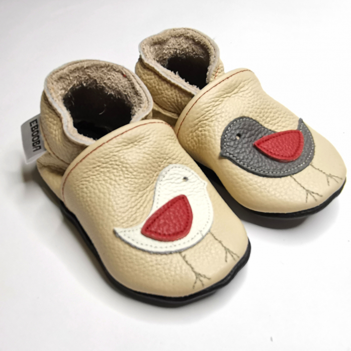 Botosei din piele naturala, cu Model PASARE. [6]