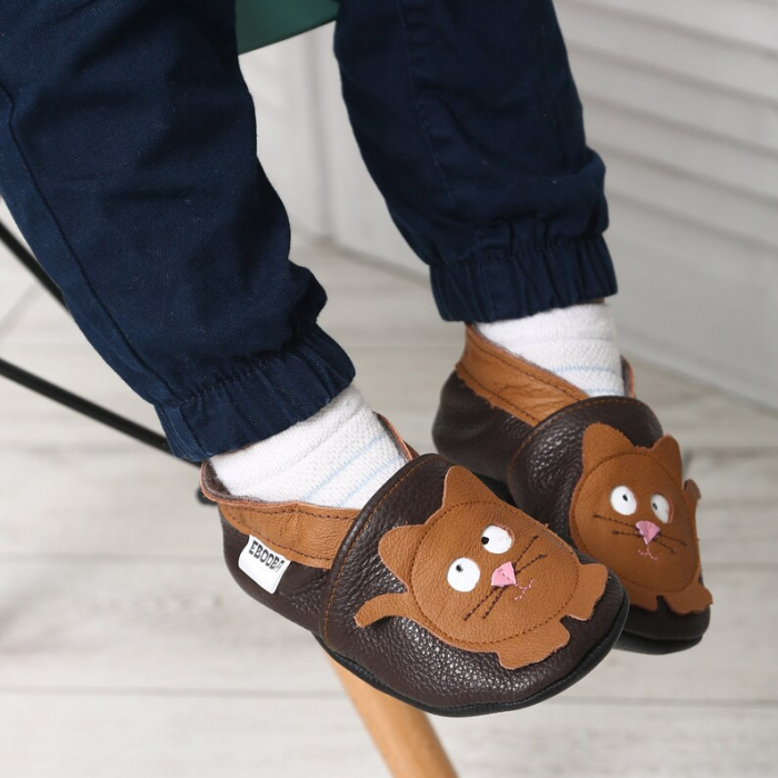 Botosei din piele naturala, cu Model PISICA. [13]