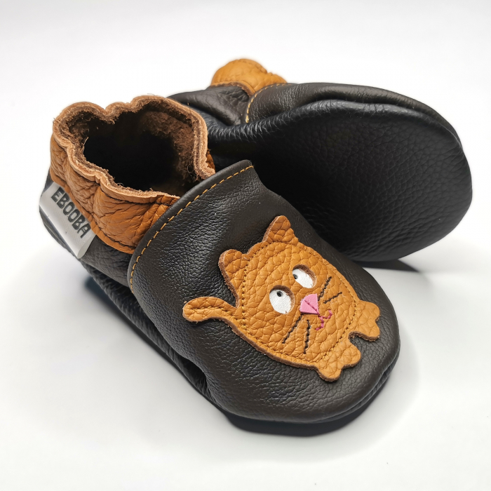 Botosei din piele naturala, cu Model PISICA. [7]