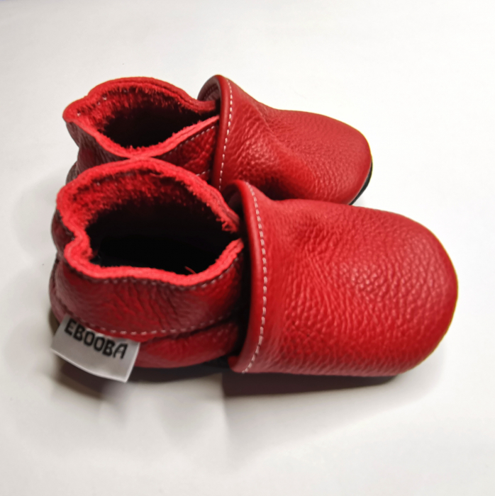 Botosei din piele naturala, cu model RED [1]